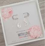 Cameron 925 Sterling Silver Cz Dangle Earrings Size 8X10MM