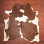 A Grade Cow Hide 251 Brown white L - Large Brown white Panelled