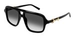 Gucci Womens Pilot Sunglasses In Black - Black One Size