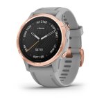 Garmin Fenix 6S Sapphire - Rose Gold-tone With Powder Gray Band