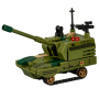 84 Piece - Diy MINI Military Tank Building Block Set For Ages 6+ - Green