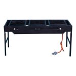 3-BURNER Folding Boiling Table Gas Stove Medium Duty