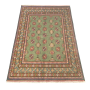 176 X 122CM Green & Brown Afghan Akche Bokhara Hand Made Rug
