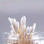 100PCS Multi-purpose Cotton Swabs - Double-ended Pointed & Flower Tips For Makeup Removal Wound Care & Home Use