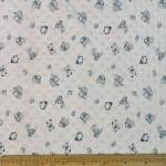 Plush Fleece CHARACTER-3 Skyblue 150CM Fabric