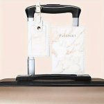 2PCS Passport Holder And Luggage Tag Set For International Travel