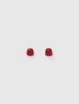 Sully Small Stone Stud Earrings - 0 Red Currant gold