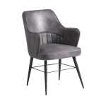 Slate Serenity Leather Dining Chair