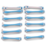 Hair Perm Rods 12 Pack - Assorted Colour - Small 70X5MM