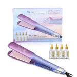 Enzoen - 3116 Nano Ceramic Hair Straightener Includes 4 Bottles Of Smoothing Essence