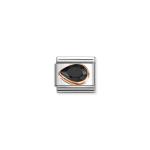 Composable Classic Link Black Stone Drop Left