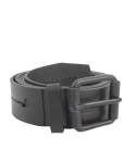 Mens Leather Middle Stitch Belt - 5XL Black