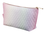 Quest Ombre Quilt Cosmetic Bag Pink Multi Quilted Travel Toiletry Pouch