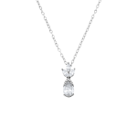 Chet Sterling Silver White Cubic Zirconia Womens Ballerina Pendant