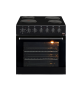 60CM Undercounter Oven With Hob - Black
