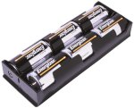 Battery Holder "d" X 6 - 6 Way "d" Bat Holder