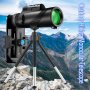 High Definition Monocular Telescope With Tripod Manual Focus 40X60 High Power BAK4 Prism Fmc Lens Waterproof Portable For Travel Outdoor Camping