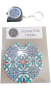 Blue And Red Licence Disk Holder Measuring Tape Key Ring