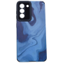 High Quality Tie Dye Design Phone Case For Samsung Galaxy S21 - Blue