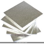 Thick Square Cake Board 14" – Silver