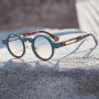 Retro Classic Cute Small Round Frame Fashion Glasses For Men Women Outdoor Party Vacation Travel Driving Supplies Photo Props