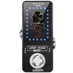 Lekato Looper Guitar Pedal Guitar Loop Pedal Tuner Pedal 9 Loops 40 Minutes Record Time Unlimited Overdubs For Electric Guitar B