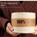 1PC Knitting Cotton Yarn Thread Soft Comfortable Yarn For Diy Knitting And Crocheting Scarf Sweaters 500G PC