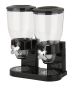 1000GMS Double Barrel Cereal Dispenser With Portion Control - Black