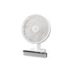 DQUIP USB Rechargeable Oscillating Desk Fan