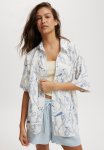 Cotton On Haven Short Sleeve Shirt - Sea Treasure White