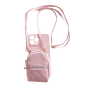 Samsung Galaxy S23 Ultra Compatible Pink Crossbody Wallet Case