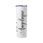 Personalized 900ML Floral And Leopard Print Travel Tumbler - Angelique