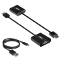 Club 3D CAC-1302 Video Cable Adapter 0.5 M HDMI Type A Standard Vga D-sub Black 1.4 To Adapter With Audio M/f