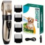 1PC Rechargeable Low-noise Electric Cordless Pet Clipper Used For Grooming Dog And Cat Hair Dog Hair Clipper Kit Suitable For Various Sizes And Lengths