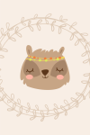 Ethnic Raccoon - Canvas Print - 600MM X 600MM