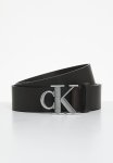 Calvin Klein Round Mono Plaque Lthr Belt 40MM - Brown