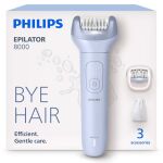 Philips Epilator Series 8000 Cordless Wet & Dry Epilator Proguide Light