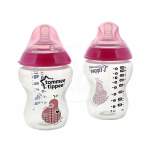 Tommee Tippee Closer To Nature Girl Decorated Bottle 260ML