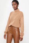 Turtleneck Knit Sweater - Camel