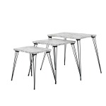 Coffee Tables 3 Layers Black And White