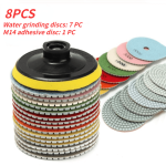 8PCS 10.16CM Diamond Water Grinding Piece Soft Grinding Piece Stone Grinding refurbishing Piece Marble Polishing Piece