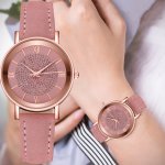 Rhinestone Decor Quartz Watch Round Pointer Minimalist Roman Numeral Electronic Wristwatch For Women Men's Gift