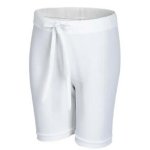 Ss Jnr Lycra Short With Drawstring Wht