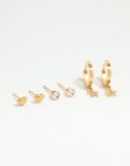 Waterproof Gold Plated Stainless Steel Core Clicker Earrings 16 Mm