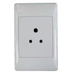 PS678-P 6A 2X4 Unswitched Socket Complete White