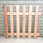 Wood Pine Picket Fence