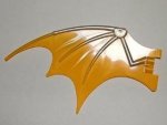 Parts Pearl Light Gray Dragon Wing - 19 X 11 With Marbled Bright Light Orange Trailing Edge Pattern 51342PB04