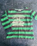 Urban Alley Blue And Green Striped Motorite Top 6 7Y