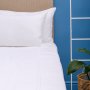 Exclusive Collection 1000 Thread Count Cotton Rich Two Line Satin Stitch DUVET COVER SET - White - Queen 230 X 200CM