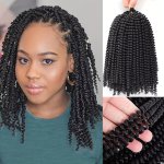 20.32 Cm Spring Twist Hair Extensions 1 Pack Spring Twist Crochet Hair Extensions For Butterfly Locs Soft Locs Bomb Twist Short